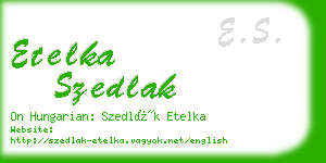 etelka szedlak business card